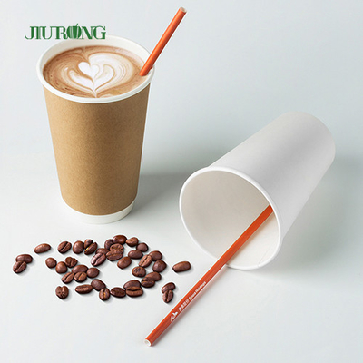 Carta biodegradabile diritta su ordinazione Straw For Fast Food LFGB