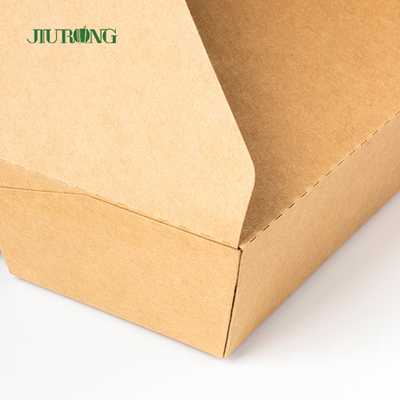Contenitore d'imballaggio biodegradabile di carta kraft Togo Box Fast Food Takeaway