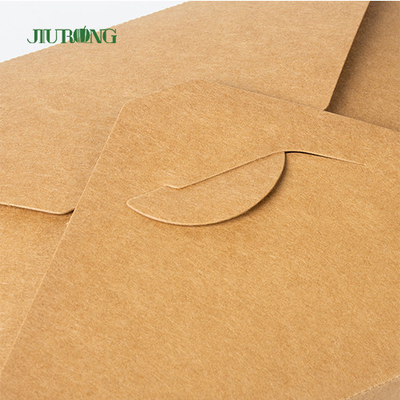 Contenitore d'imballaggio asportabile di carta kraft di pranzo della scatola di consegna eliminabile degli alimenti a rapida preparazione