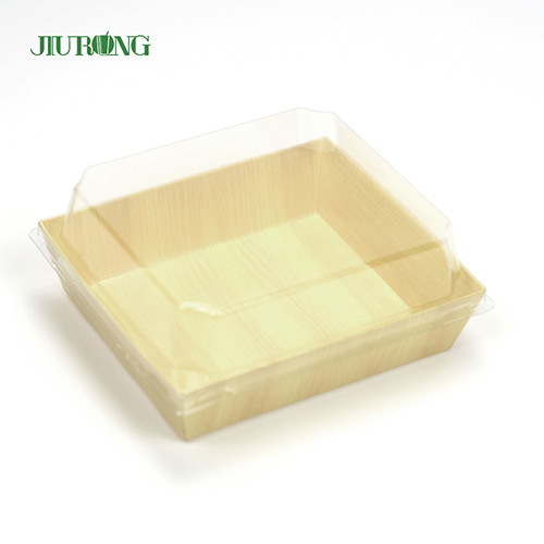 Vassoio di sushi di carta per contenitori di cibo biodegradabile riciclato 180 mm per negozio di alimentari