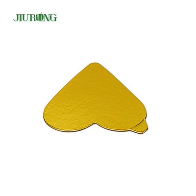 Carta grigia riciclabile a forma di cuore Cake Board Gold certificata ISO9001