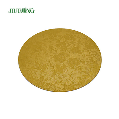 Home Compost 10 pollici Gold Cake Board 24 cm Tamburo per torta ondulato per uso alimentare