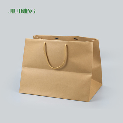 Sacchetti di carta kraft biodegradabili da asporto altezza 320 mm Sacchetti kraft ecologici